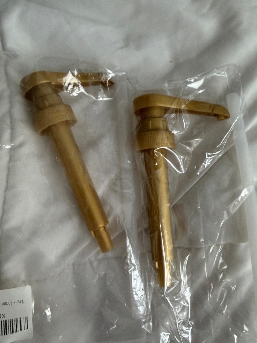Torani Syrup Gold Lotion Pump Dispensers - Set of 2 New 750 ml